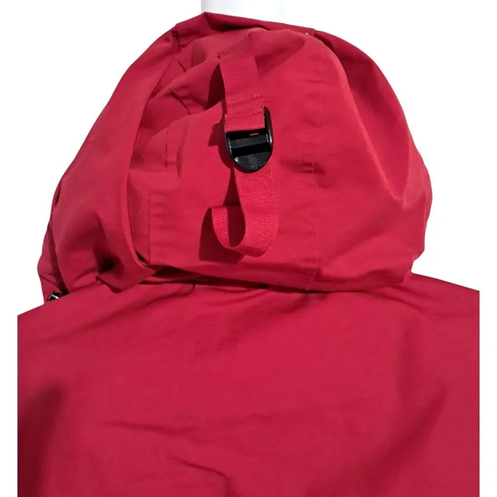Tommy Hilfiger Mens Red Hooded Bomber Jacket Size S Quilted Insulated Water-Resi - Picture 9 of 16